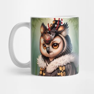 A Cute Samurai Owl Mug